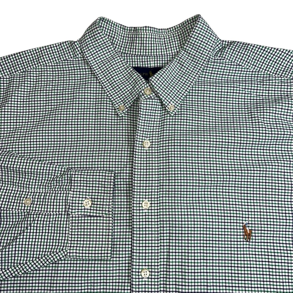 Ralph Lauren Mens 3XB Multicolor Check Long Sleeve Button Down Shirt
